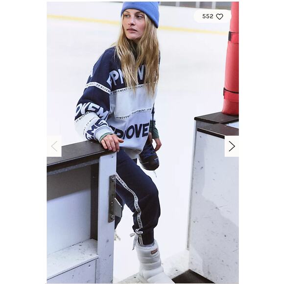 Free People All Star Logo Set Large Sweatshirt and Pants NEW - Picture 1 of 6